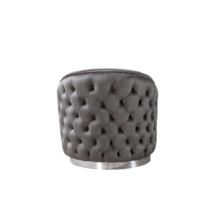 Lupino Gray Velvet Chair [ETA: 5/10] - LUPINOGRAY-CHAIR
