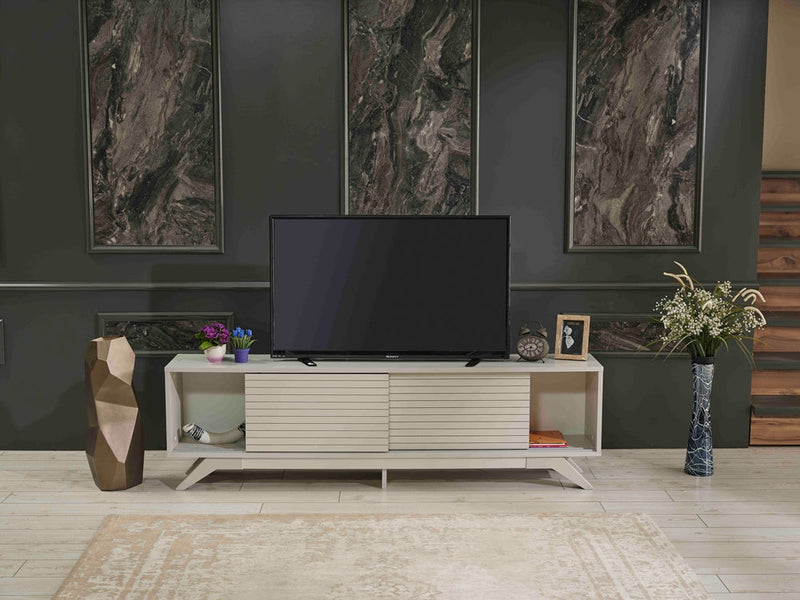 Luxia Tv Stand in Grey - 720-LUX-TV-GREY