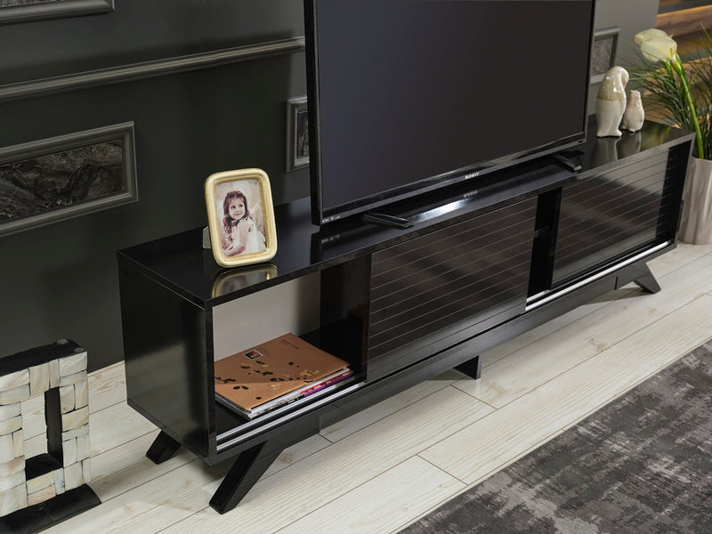 Luxia Tv Stand in Grey - 720-LUX-TV-GREY