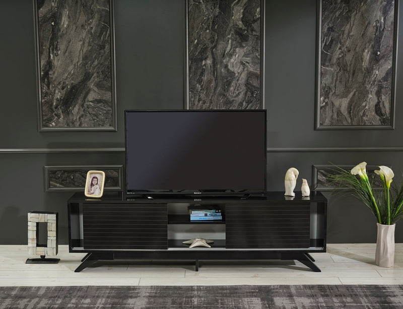 Luxia Tv Stand in Grey - 720-LUX-TV-GREY