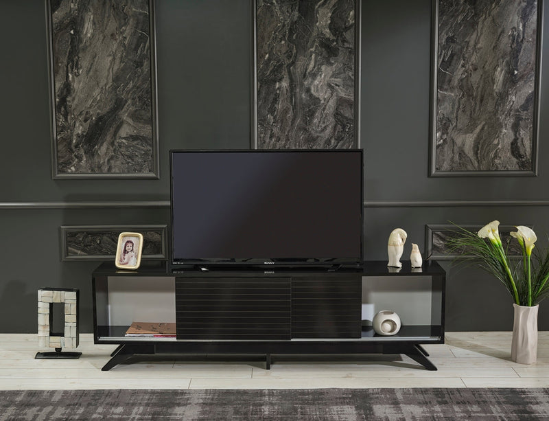 Luxia Tv Stand in Grey - 720-LUX-TV-GREY