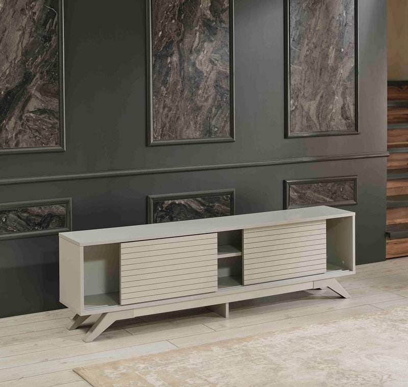 Luxia Tv Stand in Grey - 720-LUX-TV-GREY