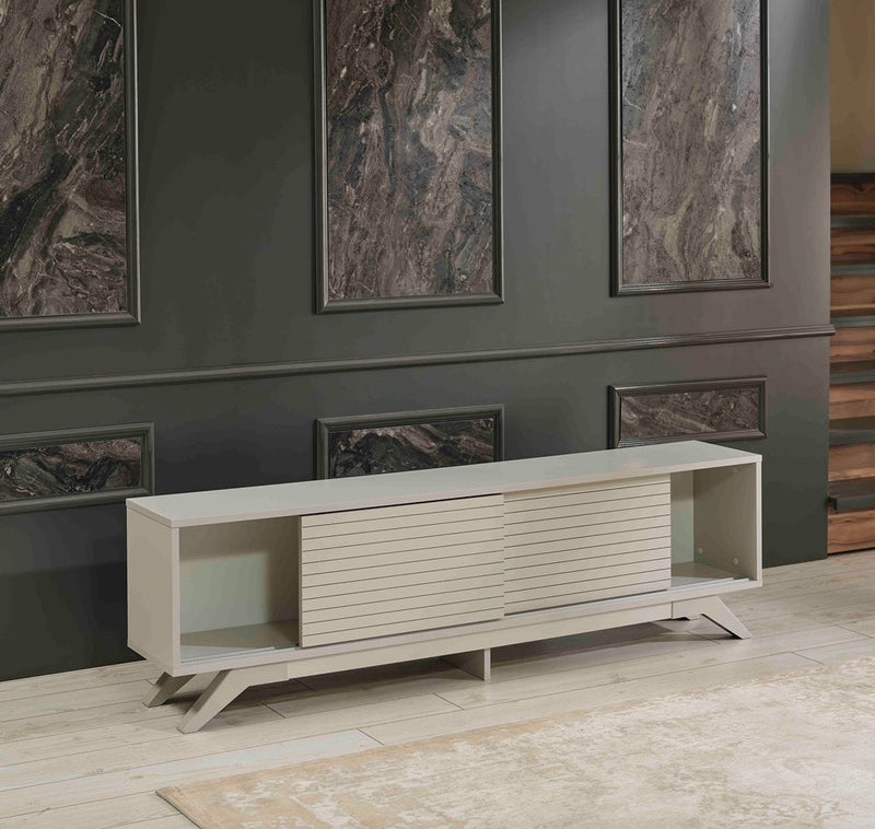 Luxia Tv Stand in Grey - 720-LUX-TV-GREY