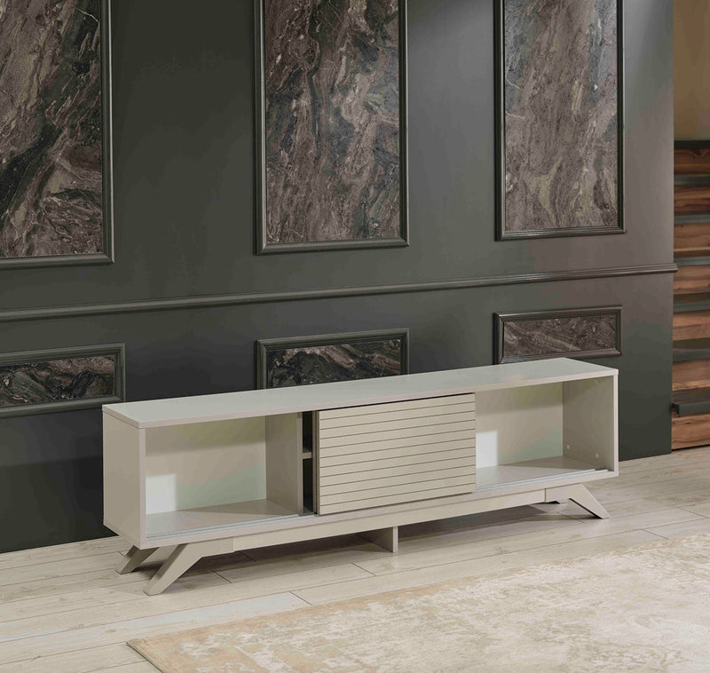 Luxia Tv Stand in Grey - 720-LUX-TV-GREY
