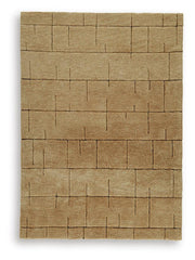 Luzmont Golden Brown Medium Rug - R408372