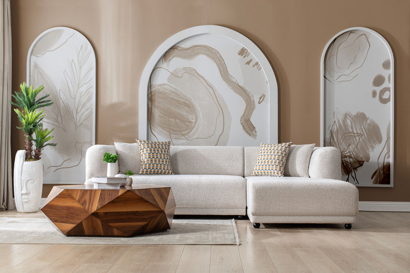 Lyna Ivory 2 Pc RAF Sectional - DMV FurnitureSectional