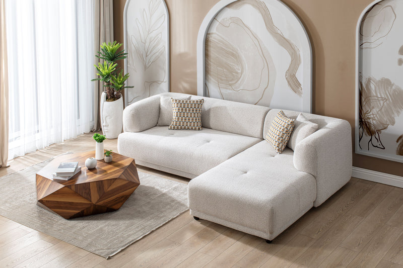 Lyna Ivory 2 Pc RAF Sectional - DMV FurnitureSectional