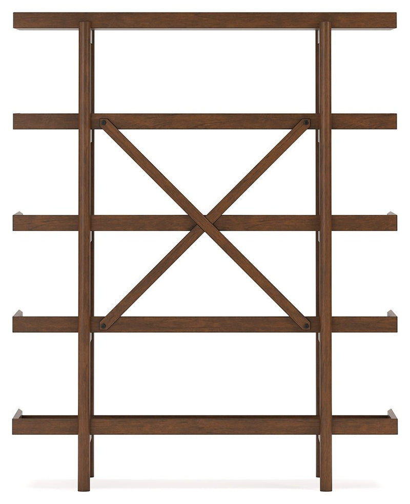 Lyncott Brown 70" Bookcase - H615-70