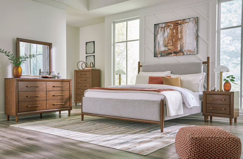 Lyncott Brown Upholstered Panel Bedroom Set - DMV FurnitureBedroom Set