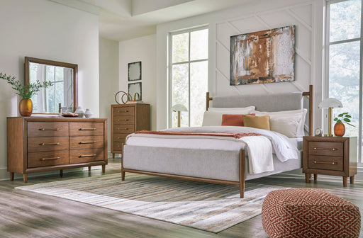 Lyncott Brown Upholstered Panel Bedroom Set - DMV FurnitureBedroom Set