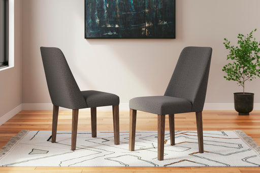 Lyncott Charcoal/Brown Dining Chair (Set of 2) - D615-02X2