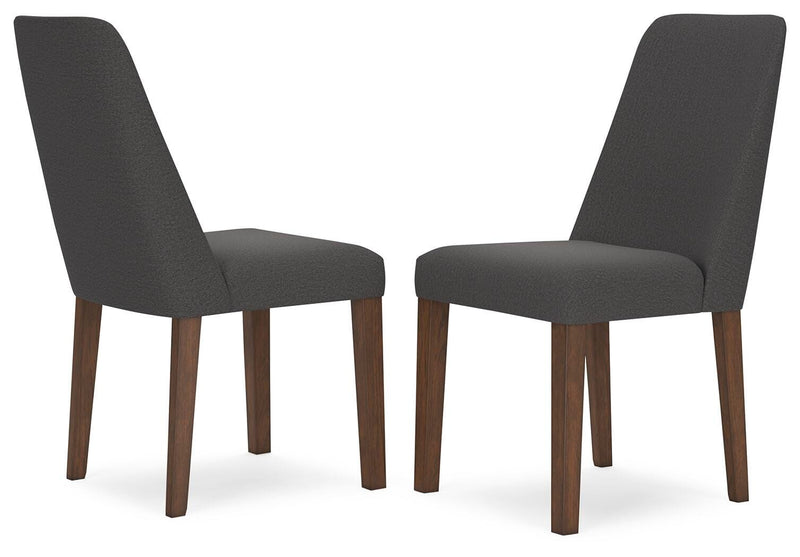 Lyncott Charcoal/Brown Dining Chair (Set of 2) - D615-02X2