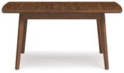 Lyncott Dining Table and 4 Chairs in Blue/Brown - DMV FurnitureDining Room Set