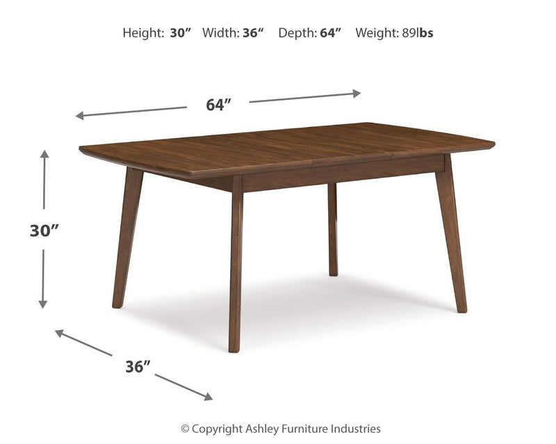 Lyncott Dining Table and 4 Chairs in Blue/Brown - DMV FurnitureDining Room Set