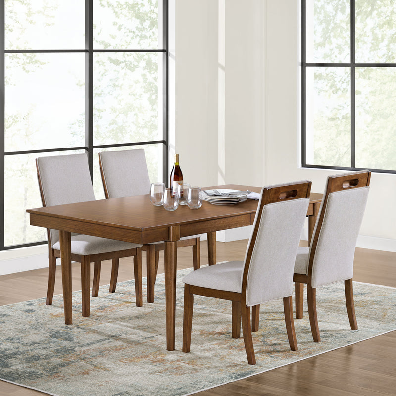 Lyncott Dining Table and 4 Chairs in Brown - DMV FurnitureDining Room Set