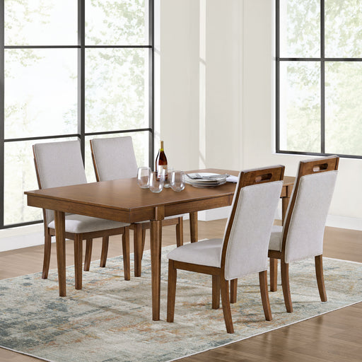 Lyncott Dining Table and 4 Chairs in Brown - DMV FurnitureDining Room Set