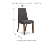 Lyncott Dining Table and 4 Chairs in Charcoal/Brown - DMV FurnitureDining Room Set