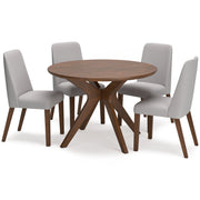 Lyncott Dining Table and 4 Chairs in Gray/Brown - DMV FurnitureDining Room Set