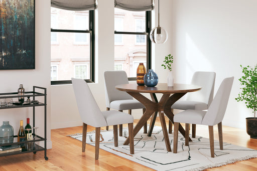 Lyncott Dining Table and 4 Chairs in Gray/Brown - DMV FurnitureDining Room Set