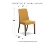 Lyncott Dining Table and 4 Chairs in Mustard/Brown - DMV FurnitureDining Room Set