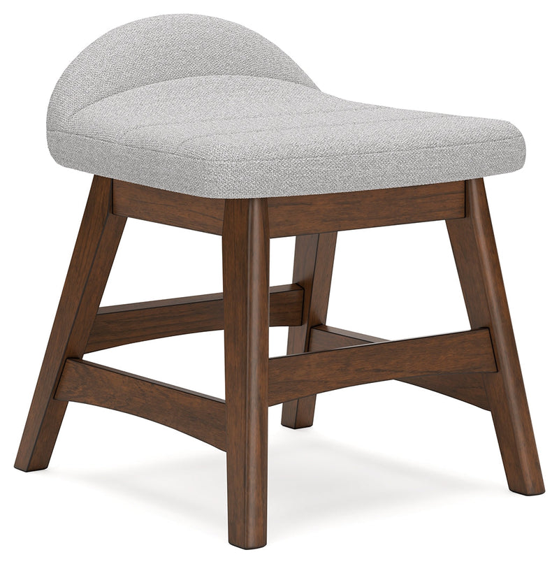 Lyncott Light Gray/Brown Home Office Desk Chair - H615-01