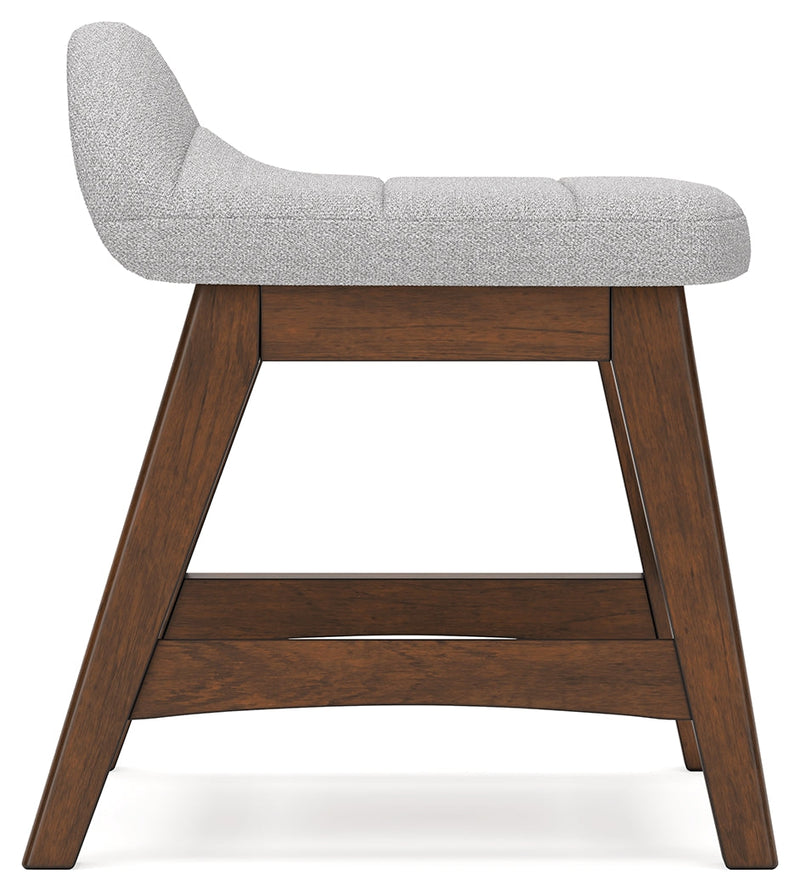 Lyncott Light Gray/Brown Home Office Desk Chair - H615-01