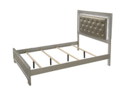 Lyssa Champagne Full LED Upholstered Panel Bed - DMV FurnitureFull Bed