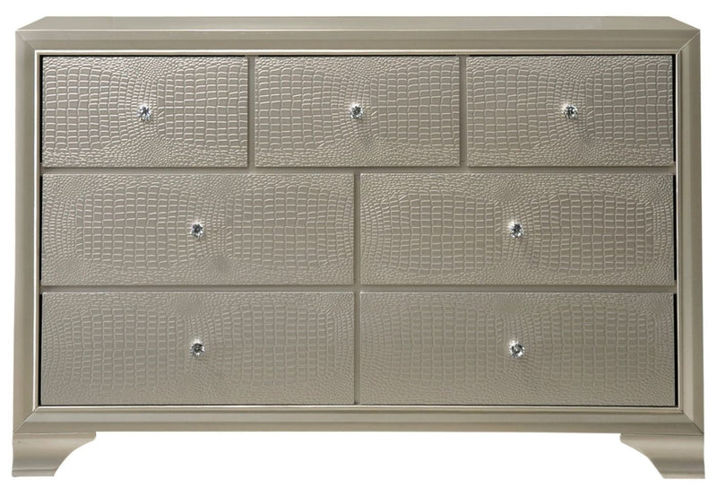 Lyssa Champagne LED Panel Bedroom Set - DMV FurnitureBedroom Set