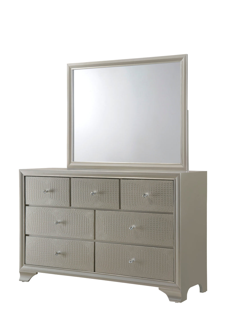 Lyssa Champagne LED Upholstered Panel Youth Bedroom Set - DMV FurnitureYouth Bedroom Set