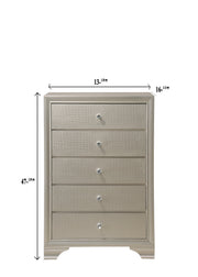 Lyssa Champagne LED Upholstered Panel Youth Bedroom Set - DMV FurnitureYouth Bedroom Set