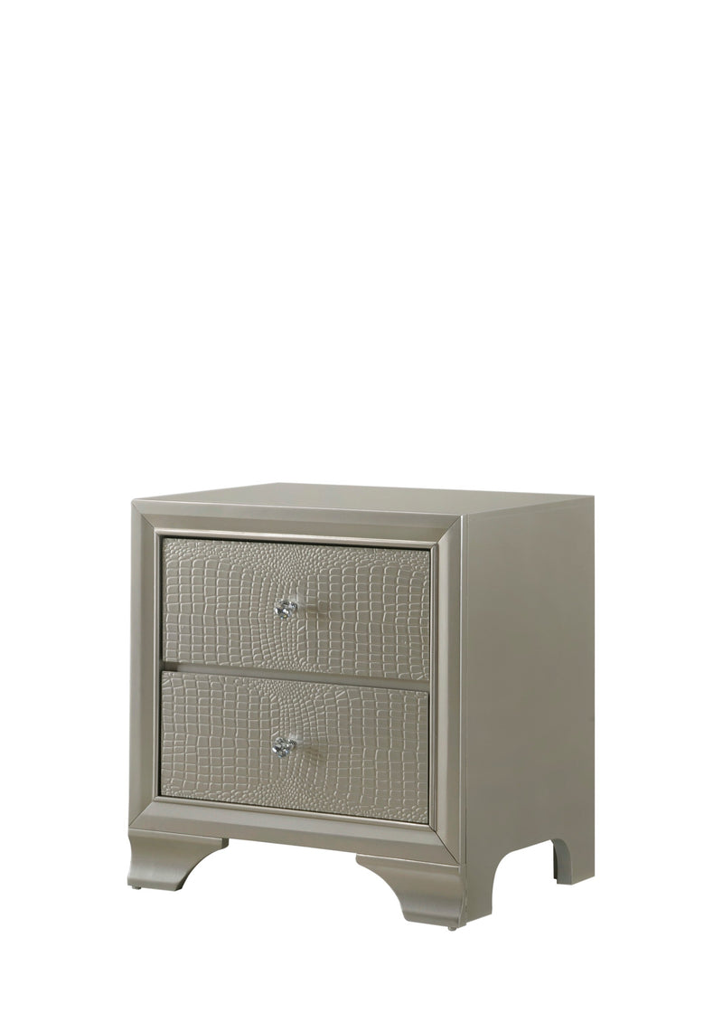 Lyssa Champagne LED Upholstered Panel Youth Bedroom Set - DMV FurnitureYouth Bedroom Set