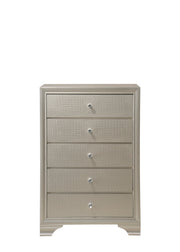Lyssa Champagne LED Upholstered Panel Youth Bedroom Set - DMV FurnitureYouth Bedroom Set