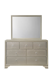 Lyssa Champagne LED Upholstered Panel Youth Bedroom Set - DMV FurnitureYouth Bedroom Set