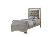 Lyssa Champagne LED Upholstered Panel Youth Bedroom Set - DMV FurnitureYouth Bedroom Set