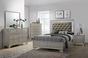 Lyssa Champagne Twin Panel Bed - DMV FurnitureTwin Bed