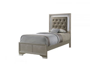 Lyssa Champagne Twin Panel Bed - DMV FurnitureTwin Bed