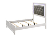Lyssa Frost Full LED Upholstered Panel Bed - DMV FurnitureFull Bed