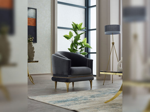 Mabel Chair in Anthracite - 200-SIM-MAB-VELVET412-B
