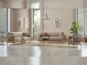 Mabel Convertible Sofa in Beige - 200-SIM-MAB-VELVET260-3