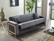 Mabel Convertible Sofa in Beige - 200-SIM-MAB-VELVET260-3