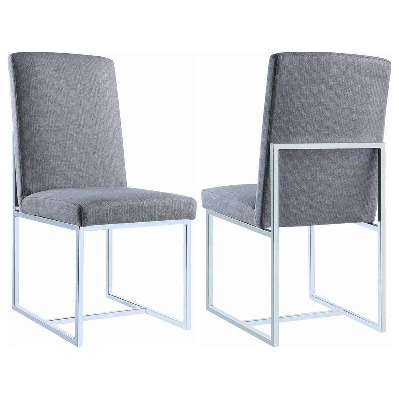 Mackinnon Upholstered Dining Side Chair Grey (Set of 2) - 107143