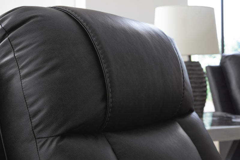 Mackmenville Carbon Reclining Loveseat with Console - 7471394