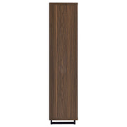 Maddox 71-inch 3-shelf Cabinet Bookcase Walnut - 801863