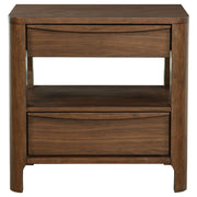 Maderia 2-drawer Nightstand Bedside Table Walnut - 223322