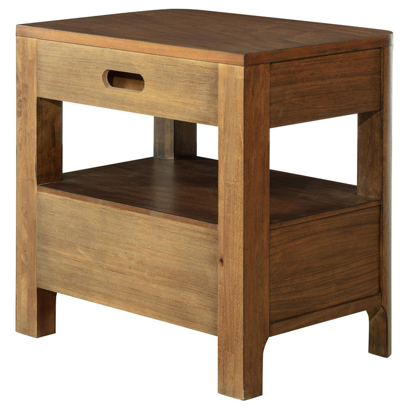 Maderia 2-drawer Nightstand Bedside Table Walnut - 223322