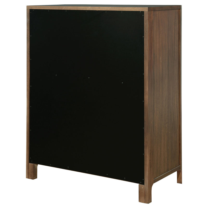 Maderia 5-drawer Chest of Drawers Walnut - 223325
