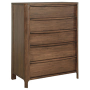 Maderia 5-piece California King Bedroom Set Walnut - 223321KW-S5