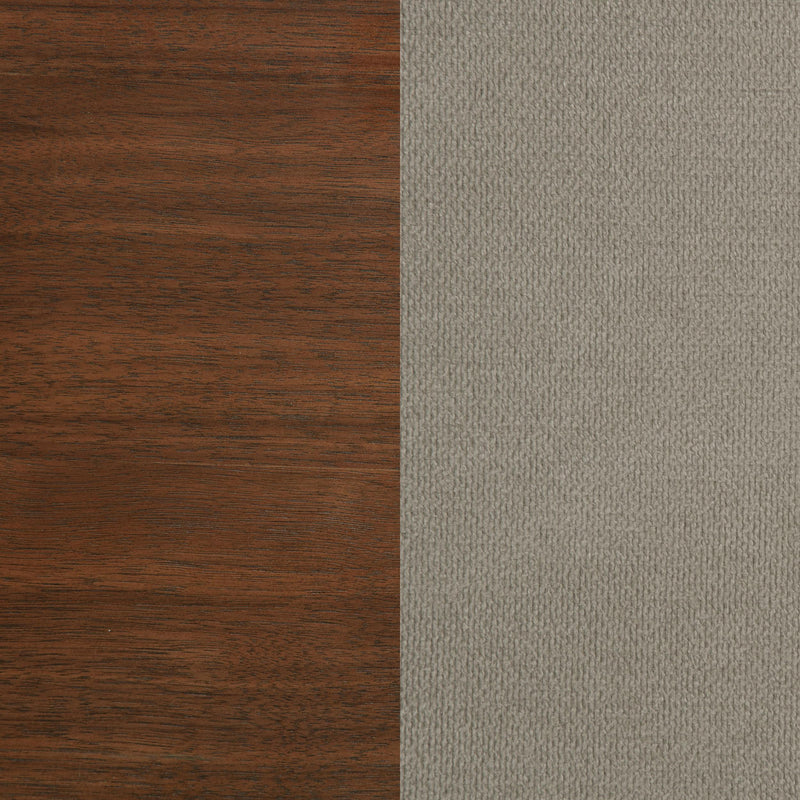 Maderia 57-inch Upholstered Queen Panel Bed Walnut - 223321Q