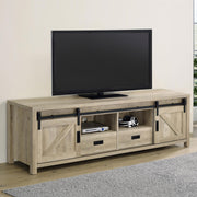 Madra 2-door Engineered Wood 79-inch TV Stand Distressed Pine - 736263