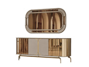 Madrid Diningroom (Dining Table & Dining Chair & Consol With Mirror) - For 6 People - 115-MAD-6-SET